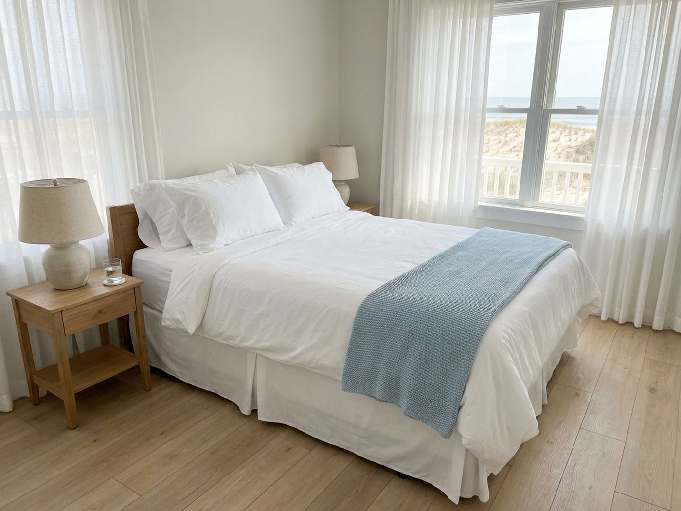 Design concept of a guest bedroom for an NJ Cleaning Pros guide; not a customer project
