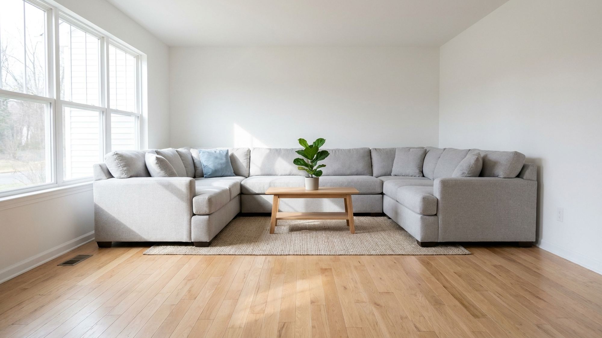 Design concept of a bright living room; not a customer project